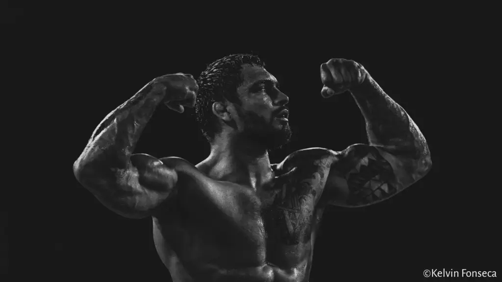 Nick Rodriguez Flexing his muscles by Kelvin Fonseca